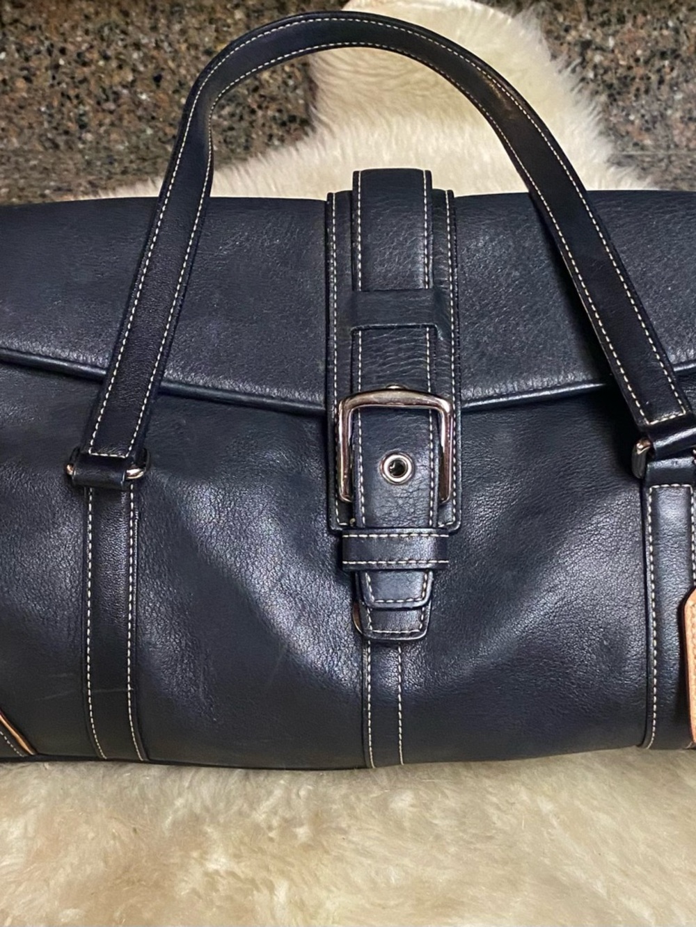 Vintage Coach Hamptons Satchel -9268